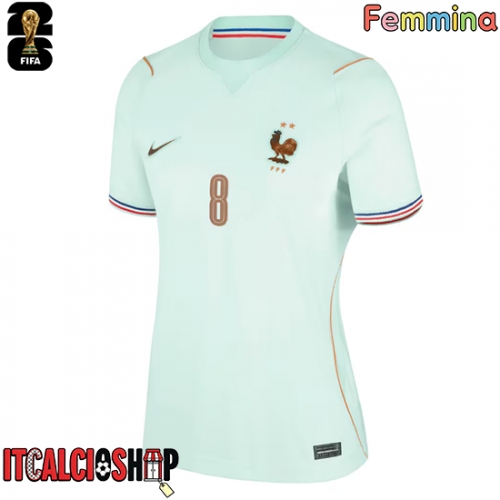Francia Aurelien Tchouameni #8 Seconda Maglia Femmina Mondiali 2026 Manica Corta